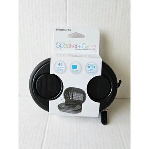 Memorex Portable Speaker + Case Universal Line-in‎ Volume Control Fits Most